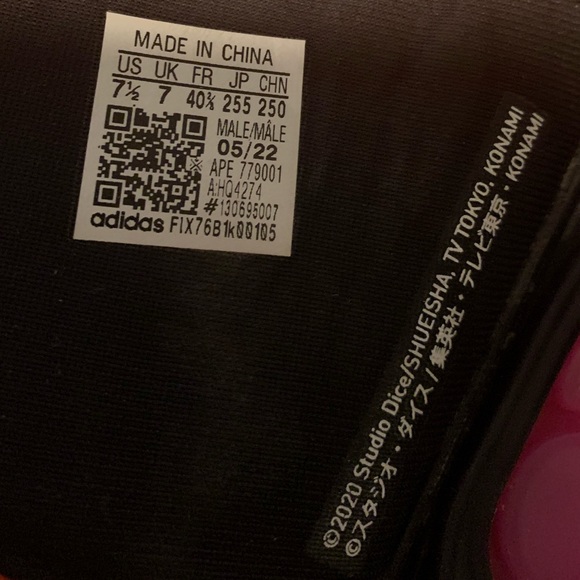 Adidas x YU-GI-OH! Reptossage Slides ‘Dark Magician’ [HQ4274] Men’s Size… - Picture 4 of 9